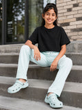 Kidello Girls Cotton Pyjama Track Pant | Soft & Breathable | Regular Fit | Everyday Lounge Wear | Elastic Waist with Drawstring