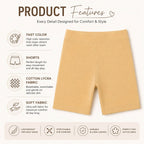 Kidello Girls Cotton Lycra Cycling Shorts Pack of 2
