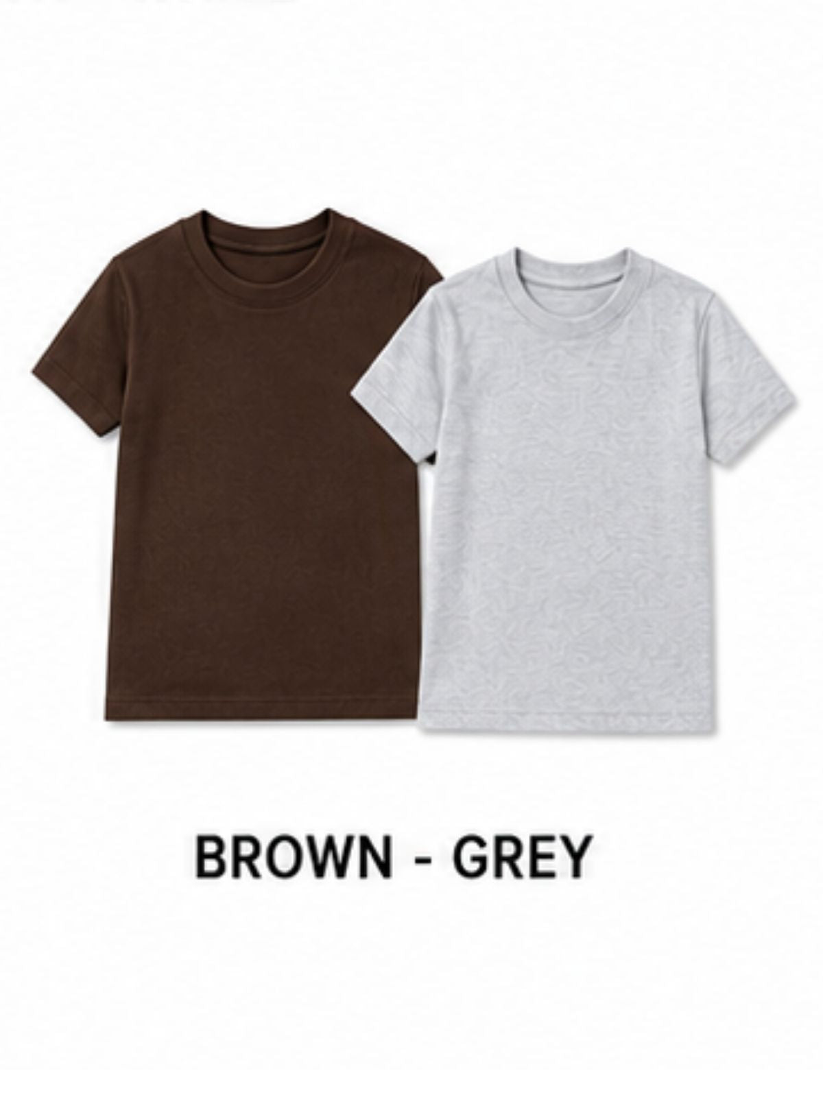 KIDELLO Boys Pure Cotton Round Neck T-Shirt | Soft Breathable Casual Wear for Kids | Regular Fit Half Sleeve Tee (Pack of 2)
