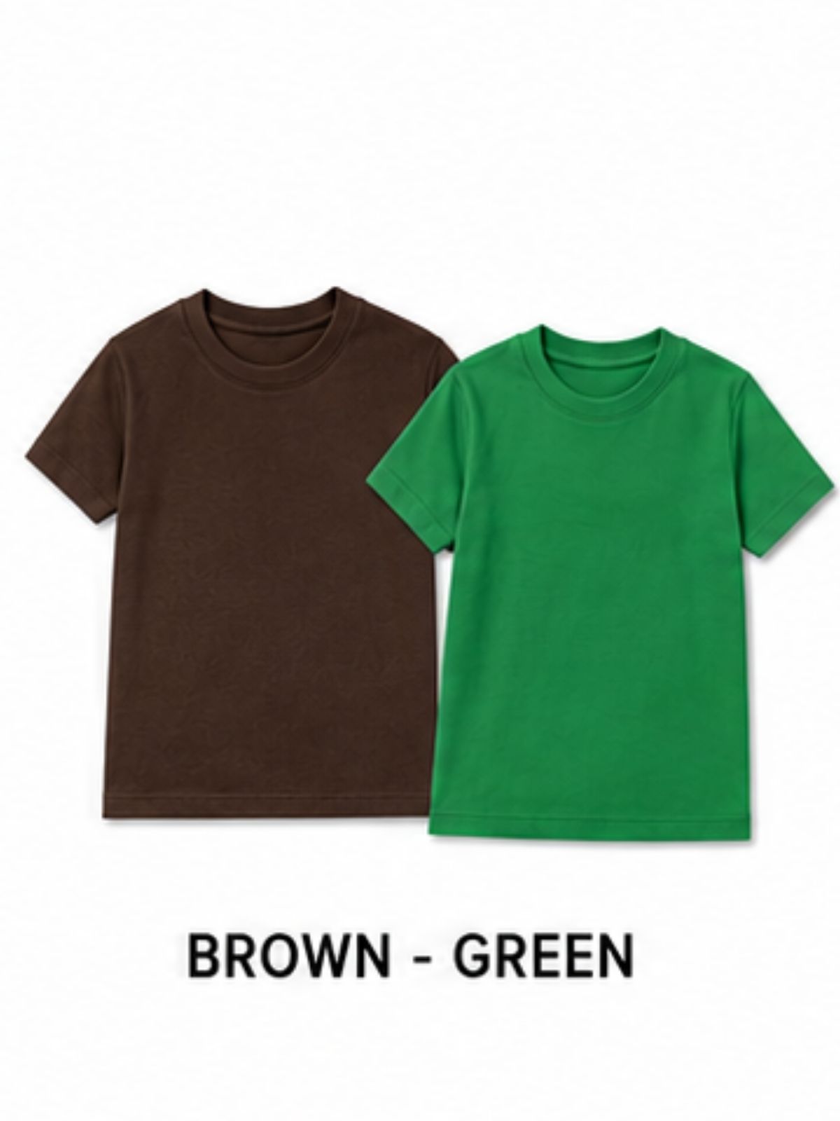 KIDELLO Boys Pure Cotton Round Neck T-Shirt | Soft Breathable Casual Wear for Kids | Regular Fit Half Sleeve Tee (Pack of 2)