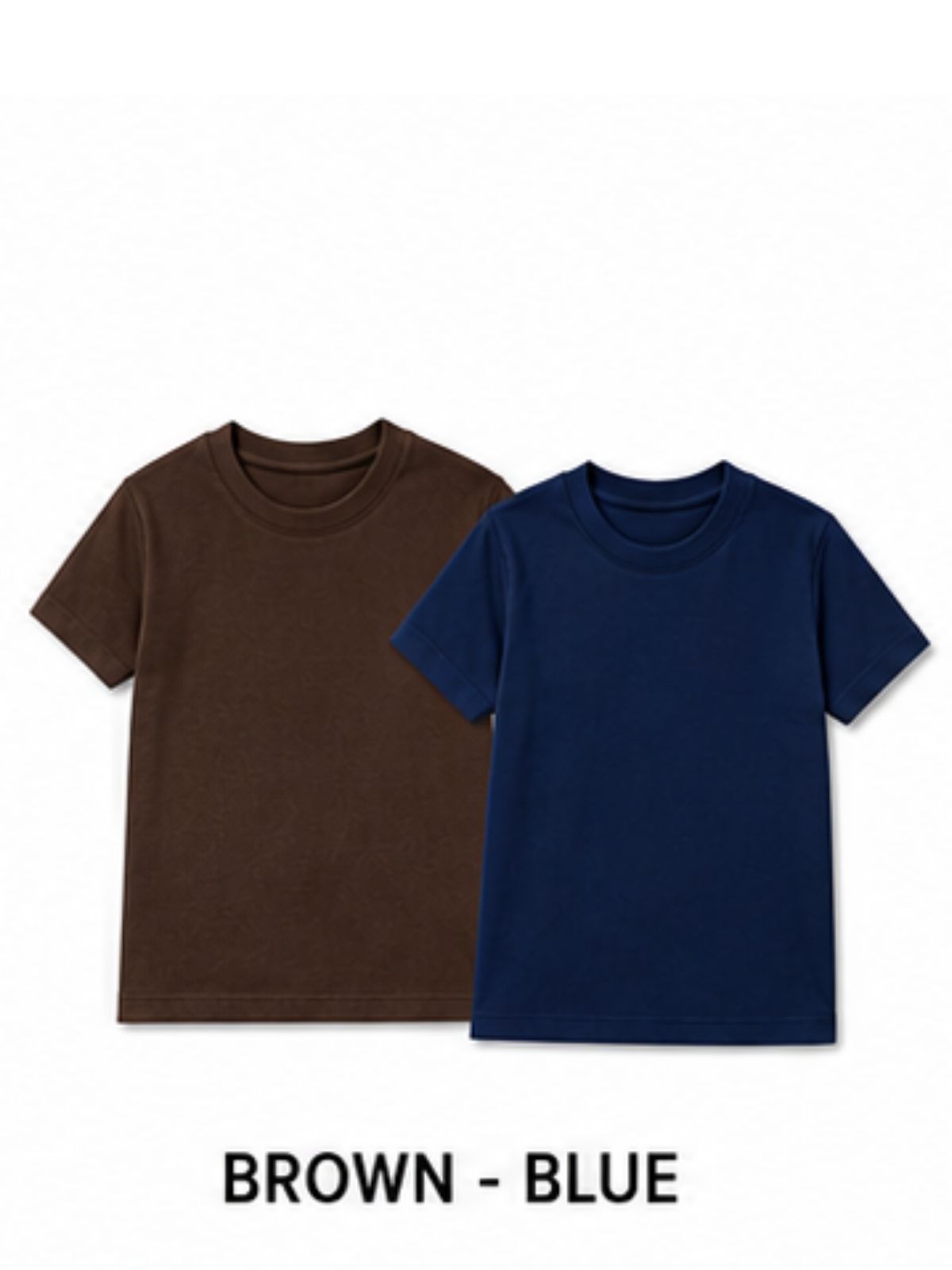 KIDELLO Boys Pure Cotton Round Neck T-Shirt | Soft Breathable Casual Wear for Kids | Regular Fit Half Sleeve Tee (Pack of 2)