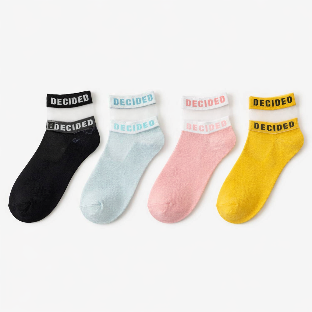 KIDELLO Girls Ankle Socks Pack of 4 Age 7-12 Years