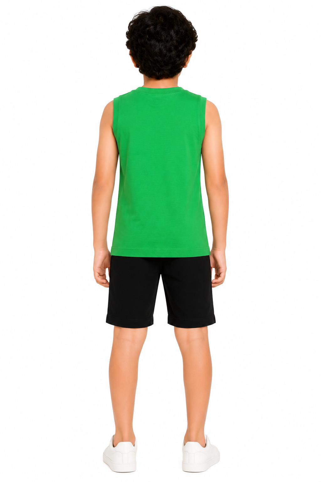 KIDELLO Boys Pure Cotton Sleeveless T-Shirt | Soft Breathable Round Neck Vest Tee for Kids | Regular Fit Summer Wear (Pack of 2)