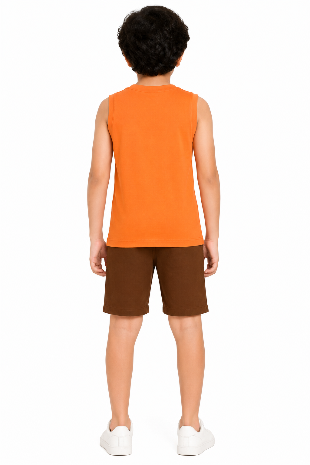 KIDELLO Boys Pure Cotton Sleeveless T-Shirt | Soft Breathable Round Neck Vest Tee for Kids | Regular Fit Summer Wear (Pack of 2)