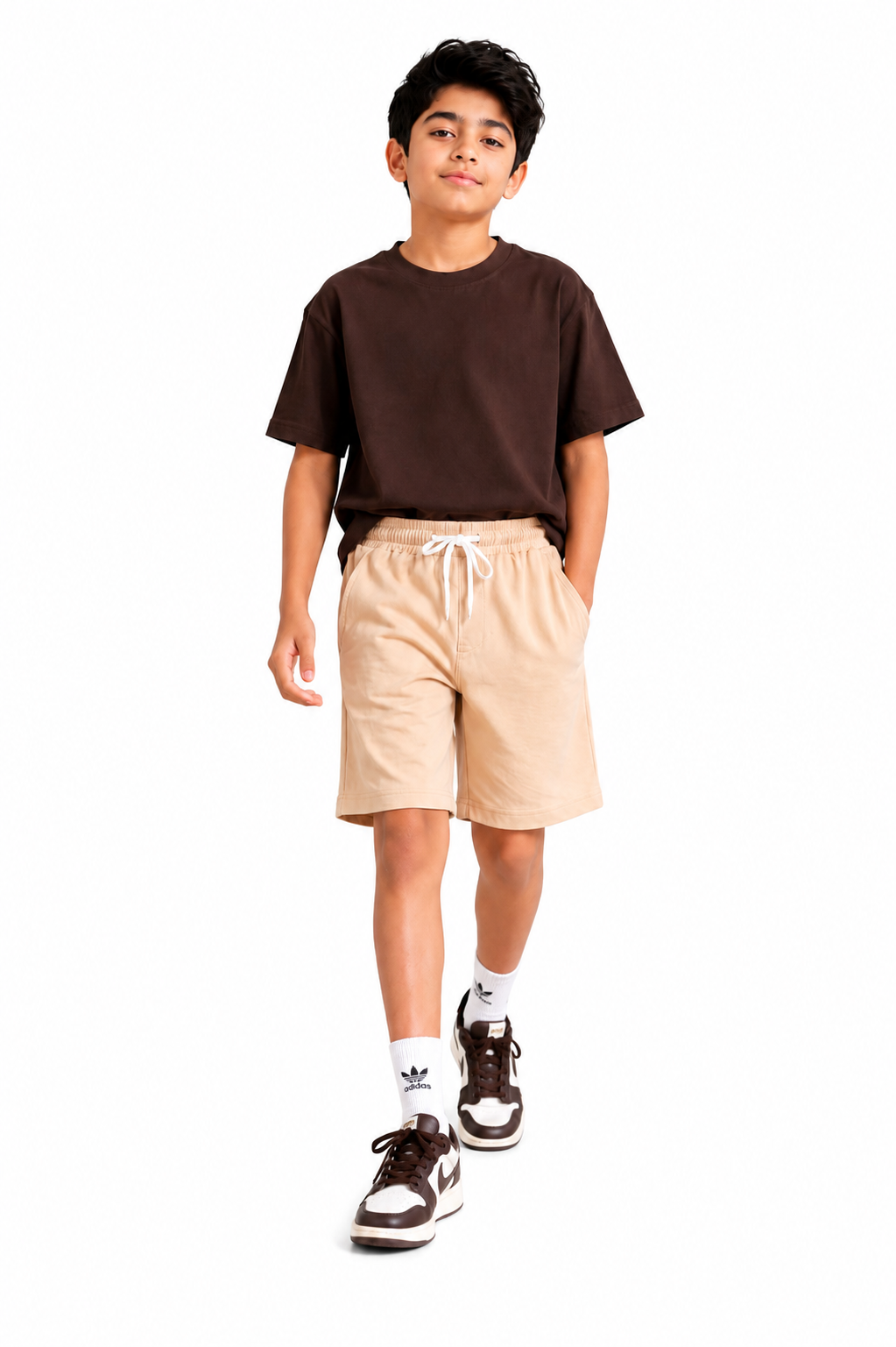 Kidello Boys Cotton High GSM Shorts | Regular Fit | Soft & Breathable | Elastic Waist with Drawstring | Everyday Casual Shorts