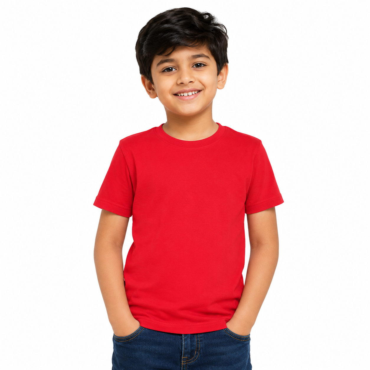 KIDELLO Boys Pure Cotton Round Neck T-Shirt | Soft Breathable Casual Wear for Kids | Regular Fit Half Sleeve Tee (Pack of 2)