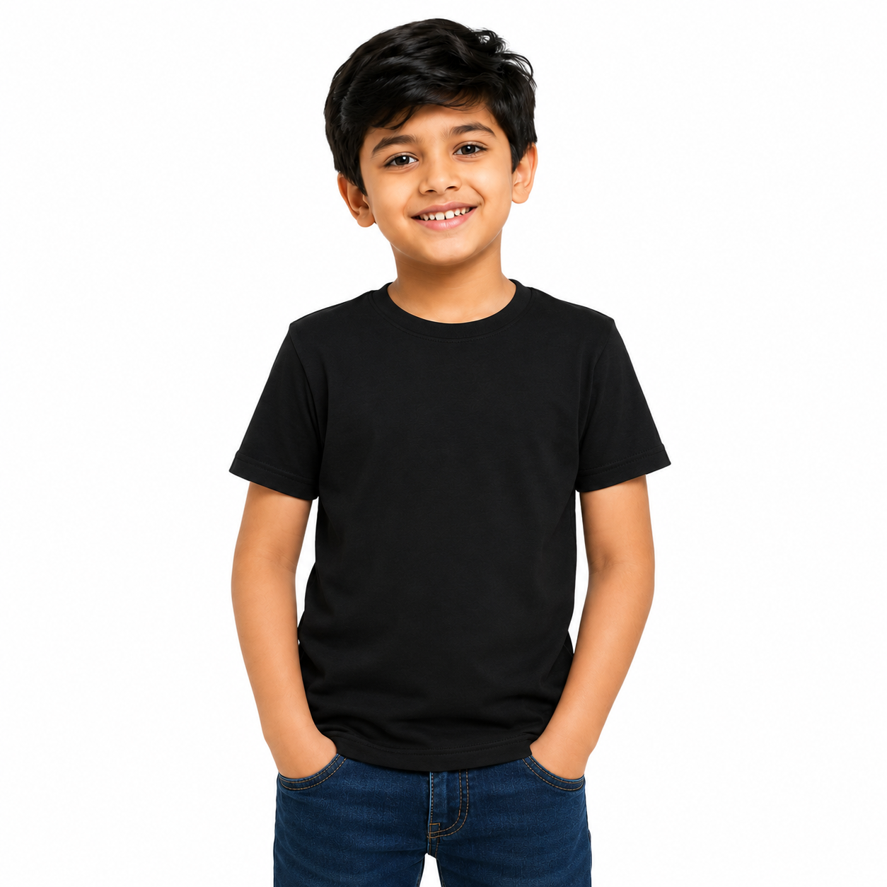 KIDELLO Boys Pure Cotton Round Neck T-Shirt | Soft Breathable Casual Wear for Kids | Regular Fit Half Sleeve Tee (Pack of 2)