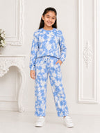 Kidello Girls Sweatshirt & Track Pant Co-ord Set