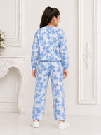 Kidello Girls Sweatshirt & Track Pant Co-ord Set
