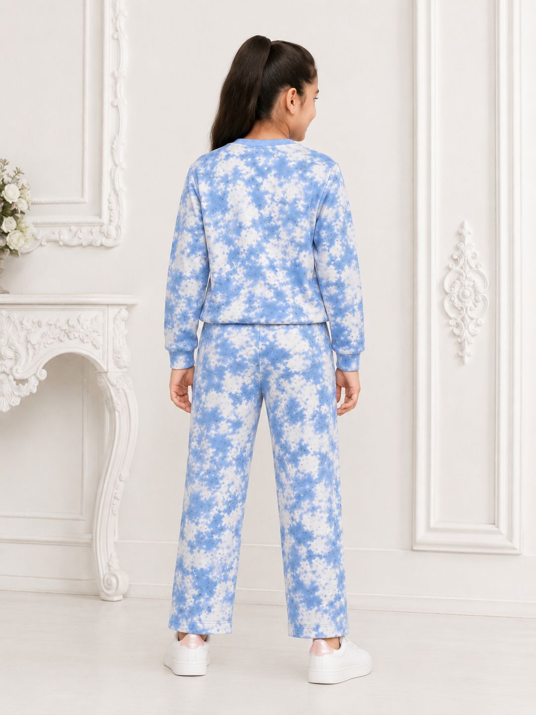 Kidello Girls Sweatshirt & Track Pant Co-ord Set