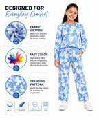 Kidello Girls Sweatshirt & Track Pant Co-ord Set